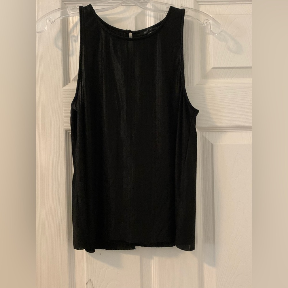 Dynamite Black sleeveless Sparkle top